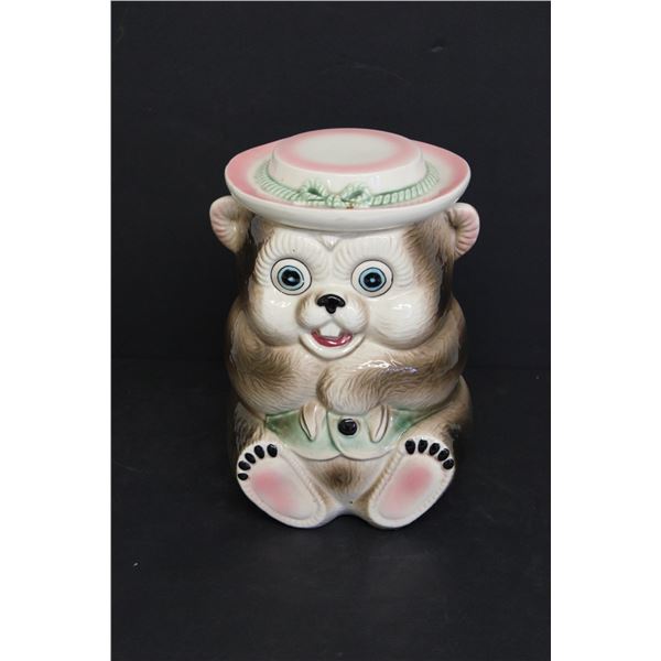 Gopher Ceramic Cookie Jar - Chipped on Rim