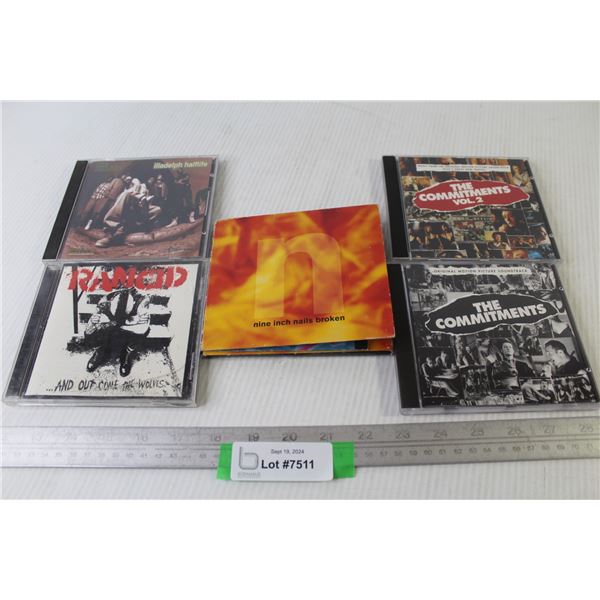 (5) CDs - The Commitments - Nine Inch Nails Broken - Raymond Foe - The Roots