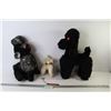 Image 1 : (3) Vintage Stuffed Poodles