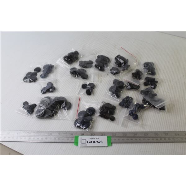 Assorted Buttons - Black & Blue
