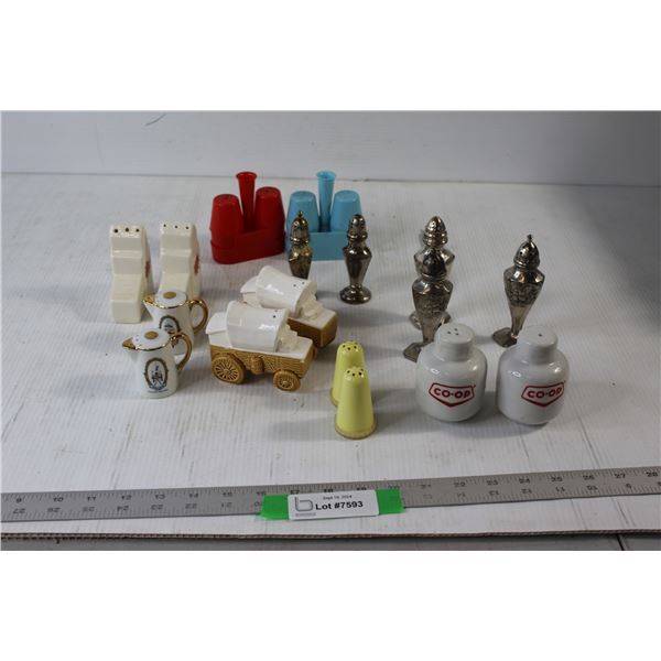 (9) Pairs of Salt and Pepper Shakers