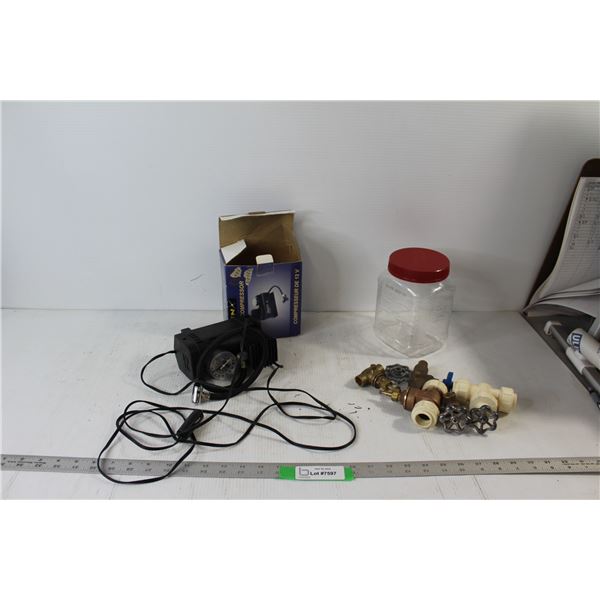 Sprinkler/Hose Garden Hardware, Fusion 12V Air Compressor With Car Outlet - Untested