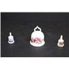 Image 5 : (2) Porcelain Figurine Vases, (3) Porcelain Bells
