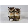 Image 4 : (3) Ceramic Owl Decorations