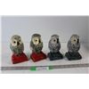 (4) Knowledge Ceramic Owl Decorations