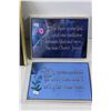 Image 9 : (15) Small Picture Frames, (2) Picture Frames - Both 7" x 9", (20 Christian Bible Messages Plaques