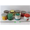 (8) Metal Tobacco Tins