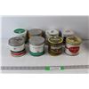 7629  (8) Metal Tobacco Tins