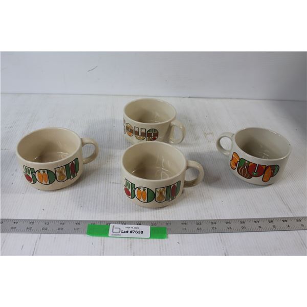 (4) Campbell Soup Cups