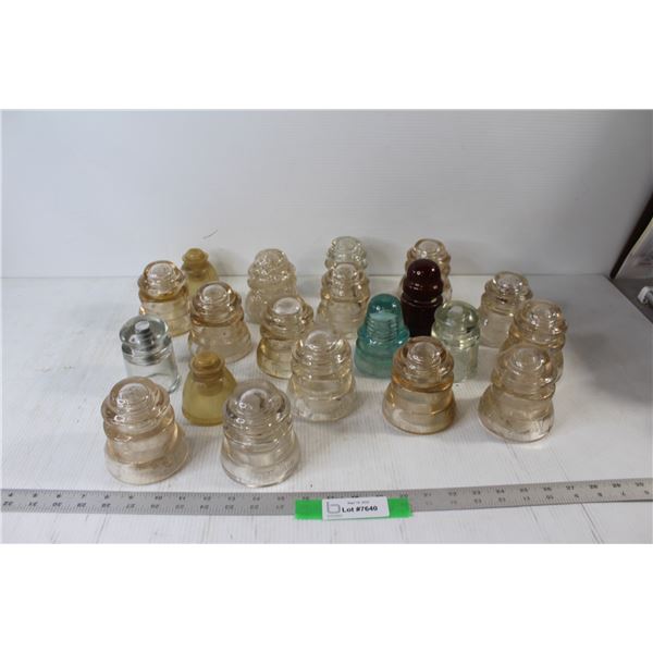 (20) Glass Insulators