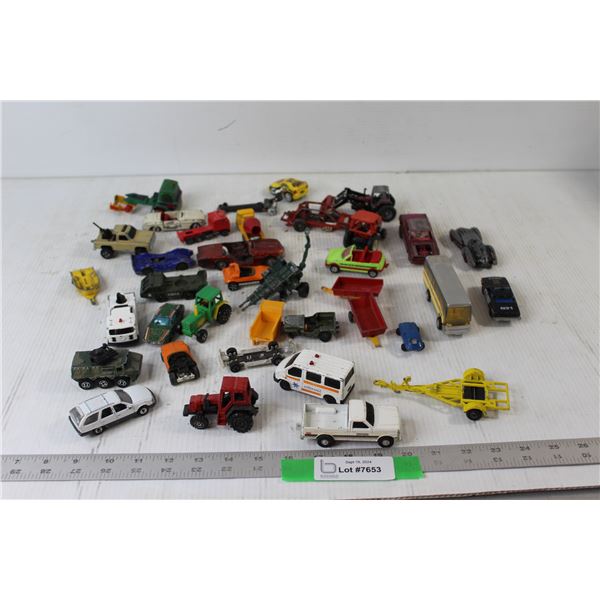 Assorted Toy Cars And Die Cast Cars and Tractors