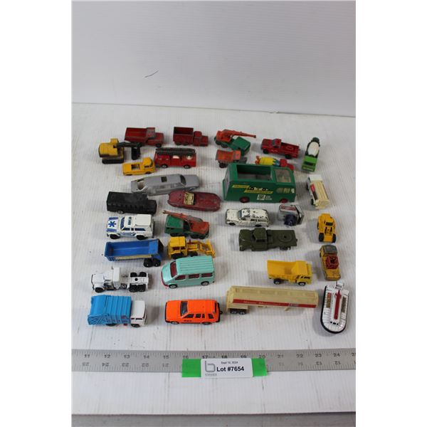 Assorted Toy Cars And Die Cast Cars and Tractors