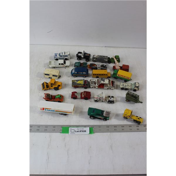 Assorted Toy Cars And Die Cast Cars and Tractors