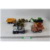 Image 1 : (7)  Toy Tractors and Trucks - Dumper, Digger, Tonka
