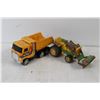 Image 5 : (7)  Toy Tractors and Trucks - Dumper, Digger, Tonka