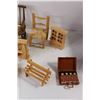 Image 4 : (12) Doll Furniture - Closets, Shelves, Chairs, Benches