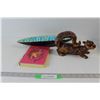 Mid Century Oval Dish, Ceramic Squirrel Figurine, Nancy Drew The Crooked Banister Book