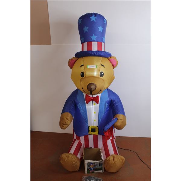 5' Blow-up Bear W/Fan & Light Inside (working)