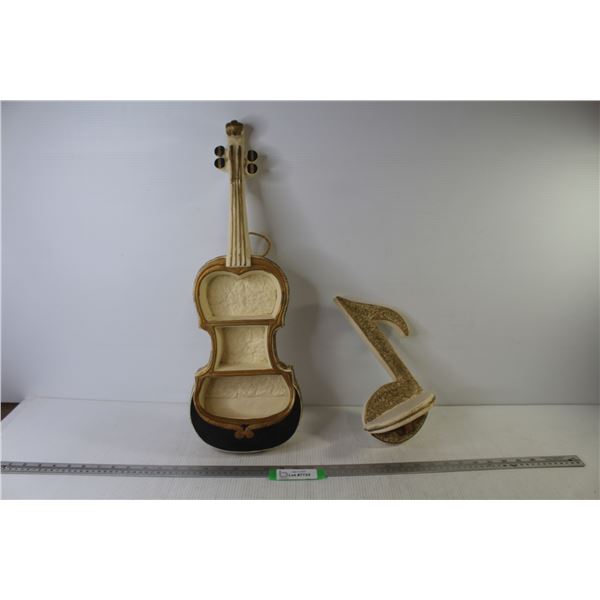 Favor Ware Guitar Hanging Wall Shelf  and Music Note Shelf