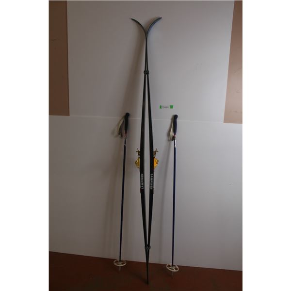 *Lampinen - Carbon Fiberglass Cross Country Skis w/Epoxy Top - Comes w/Poles (74")