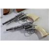 Image 4 : Vintage Pony Boy Cap Guns w/Holsters - Metal Cap Guns (one handle missing) - Assorted Caps