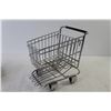 Image 3 : Retractable Phone Cord Line - Tiny Metal Shopping Cart