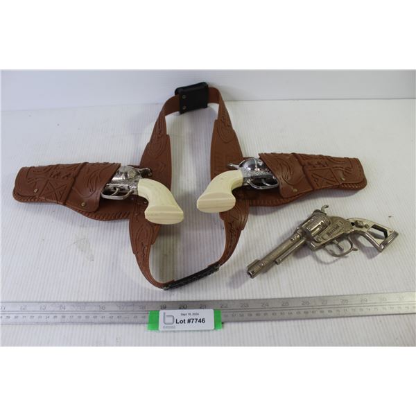 Pony Boy Cap Guns w/Plastic Holster - Marshall Cap Gun w/No Handle