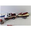 Image 3 : ERTL Truck w/Trailer - NYLINT Truck w/Jet Boat & Trailer - Majorette Die Cast Vehicles - Maisto - Vo