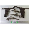(3) Cap Guns - Gene Autry - Police Special - Lone Rider - Plastic Holsters