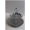 Image 2 : Two Tier Serving Tray, Candy Dish & Silver Plated Crumb Brush