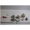 Image 1 : Vintage Tea Set (Missing One Cup) & (3) Calgary Stampede Pins