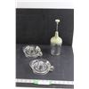 Image 1 : (2) Glass Juicers & Vintage Food Chopping Device