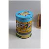 Image 7 : (3) Wooden Trinket Boxes, Peanuts Cookie Jar & Looney Tunes Tin