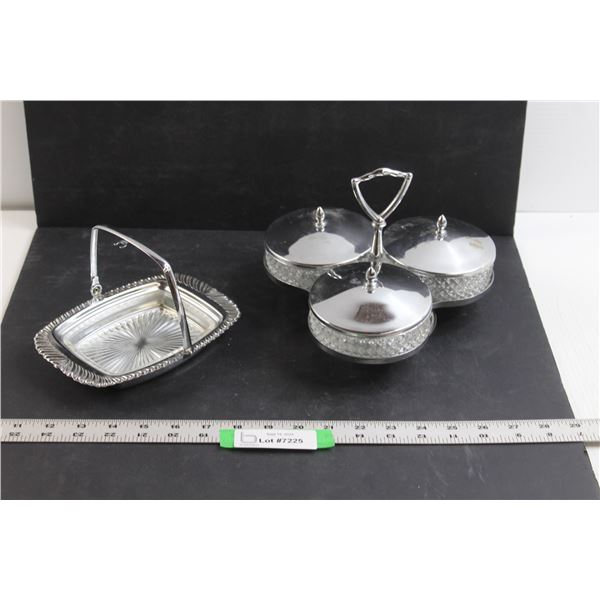 (9 pcs) Pickle Dishes w/Stands