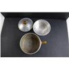 Image 2 : Vintage Aluminium Coffee Maker (Incomplete) & Sugar/Coffee Mate Dishes w/Stand