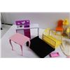 Image 3 : Various Barbie-style House Furniture & Accessories (As is Condition)