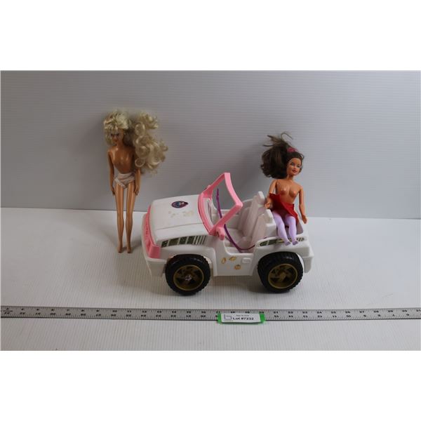 Barbie Jeep w/(2) Dolls