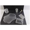 Image 3 : (6 pc) Cut Glass Vanity Set