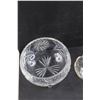 Image 6 : (6 pcs) Crystal & Glass Serving Dishes (Four Are Footed)