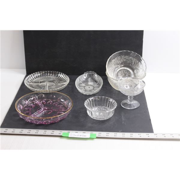 (7 pcs) Glassware (Bowls, Serving Dishes)