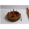 Image 2 : Wooden Nut Tray w/Nut Crackers and Picks, Wooden Rolling Pin & Rubbermaid "Decorator Hot Mat" (New O