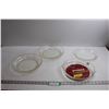 Image 1 : (4) Vintage Pie Plates - Glasbake & Pyrex
