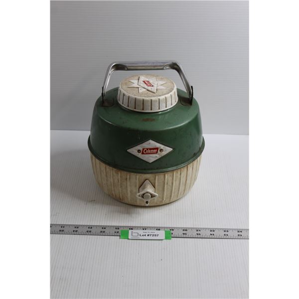 Vintage Coleman 1 Gal. Water Jug - Enameled Inside (Some Chipping)