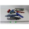 (2) Toy Semi Trucks, John Deere Semi Truck With Trailer, (4) Assorted Trailers