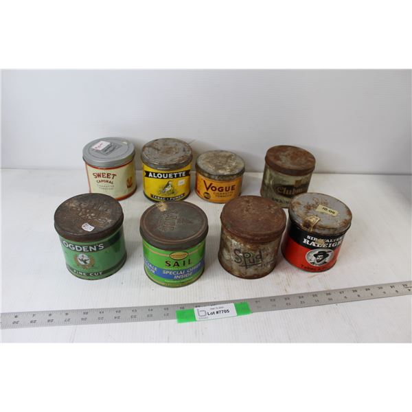 (8) Tobacco Tins