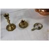 Image 3 : Brass Duck, (3) Teapots/Kettles, (2) Brass Candle Holders
