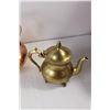 Image 4 : Brass Duck, (3) Teapots/Kettles, (2) Brass Candle Holders