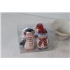 Image 2 : (8) Various Mugs and Cups, Alpha Dustless Crayons Box, Penguin and Snowman Salt And Pepper Shaker Se