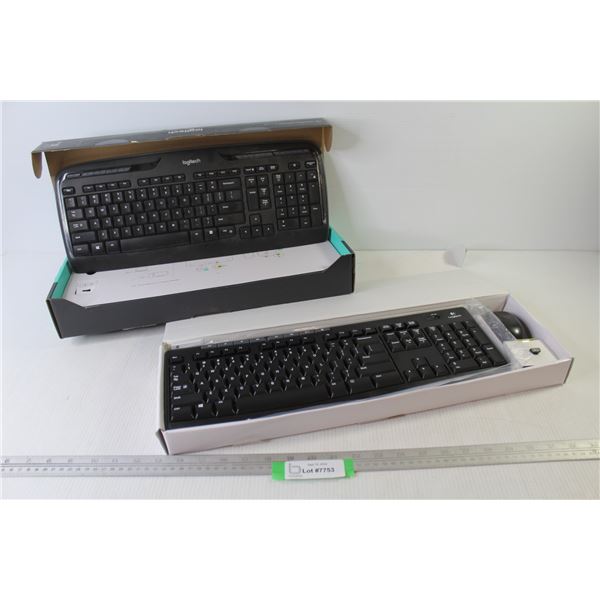 (2) Logitech Wireless Key Boards