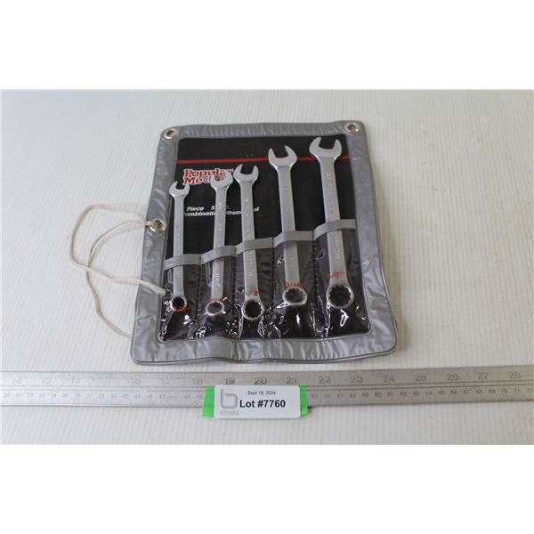 Popular Mechanics 5 Pieces Standard Wrench Set